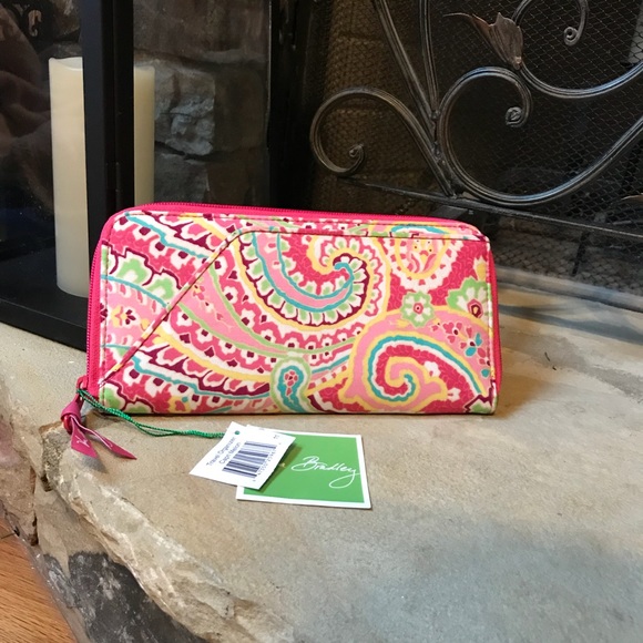 Vera Bradley Handbags - Vera Bradley Capri Melon Wallet Travel Organizer